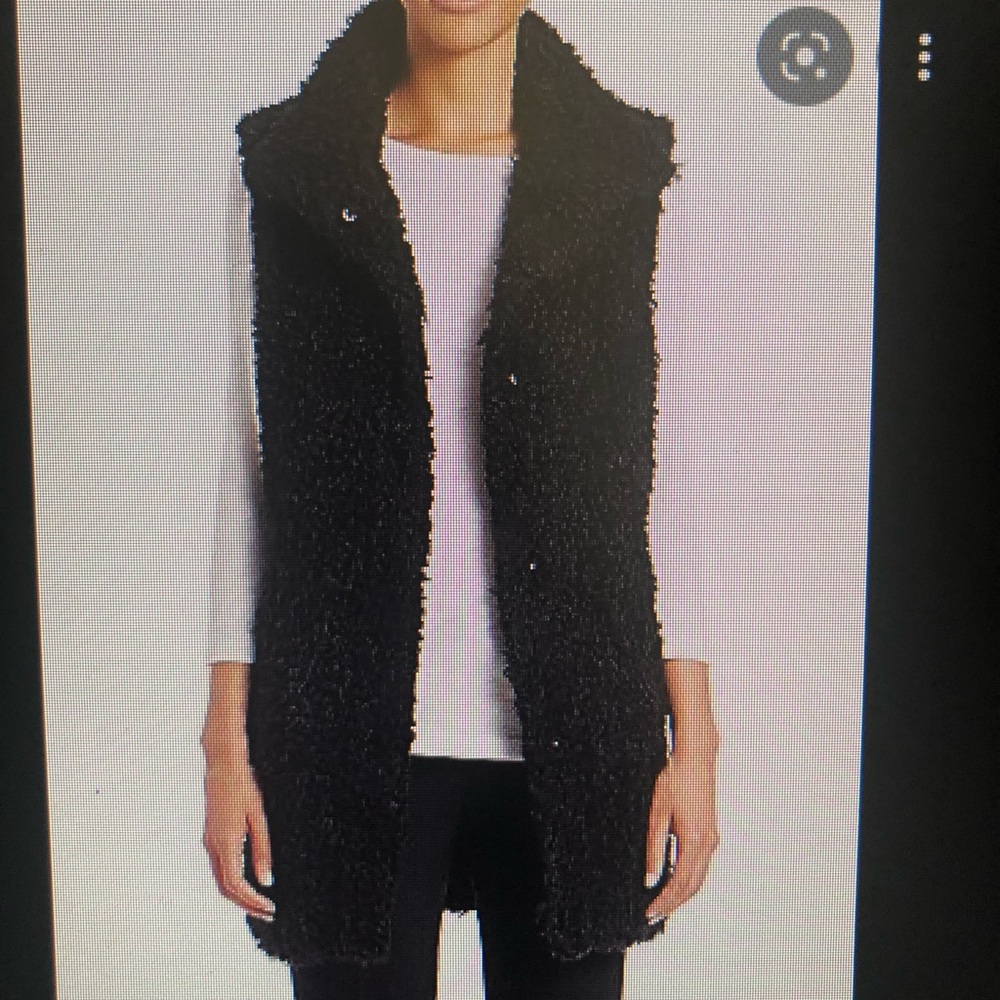 Theory faux Sherpa vest.